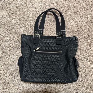bebe Stylish Black Tote Bag